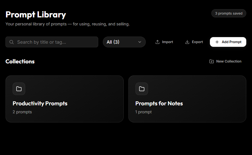 Prompt Library